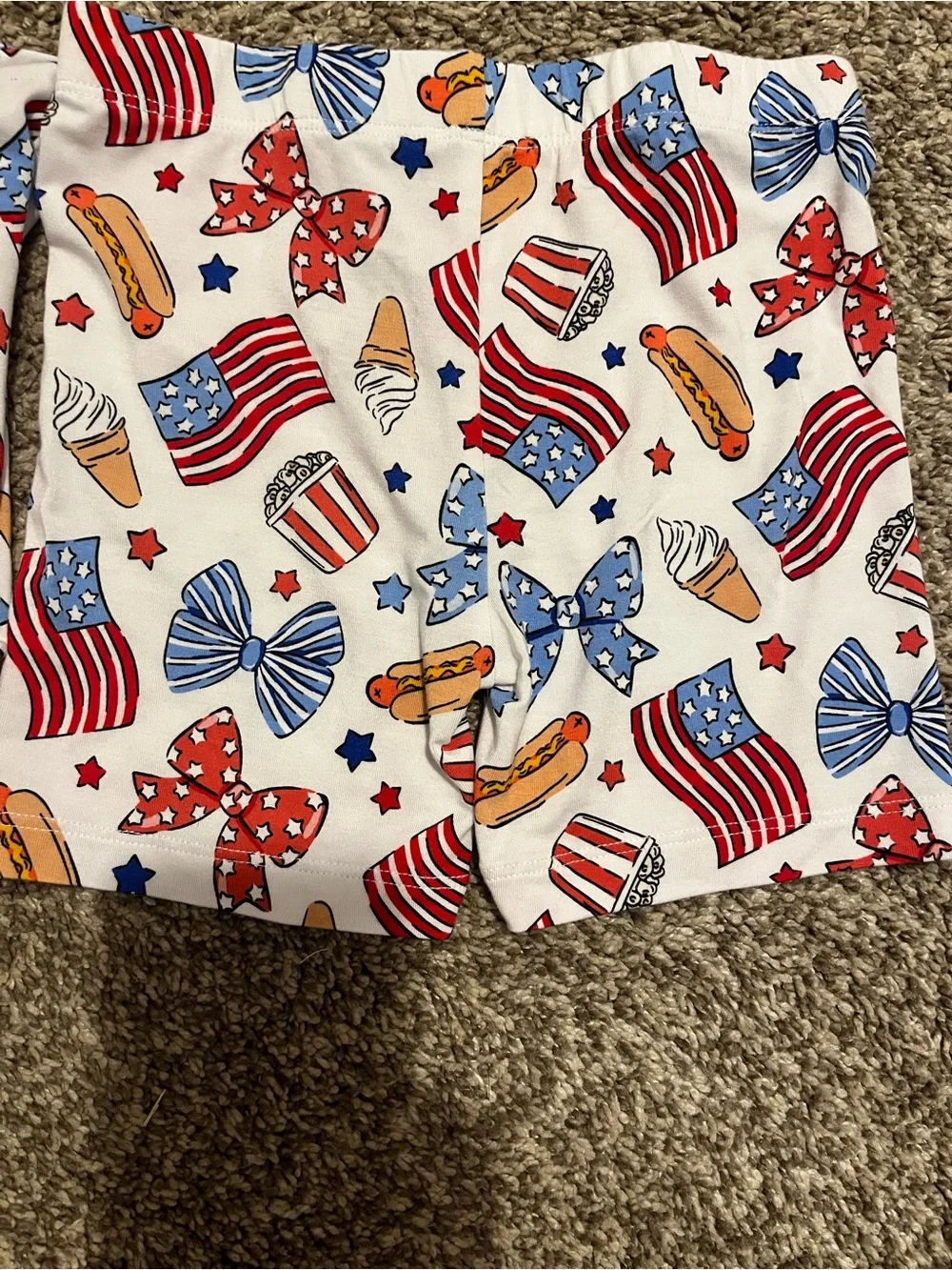Caden Lane Red, White & Blue Patriotic Print Pajama Set